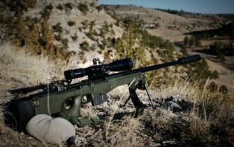 L96a1 Sniper Rifle Wallpaper HD S