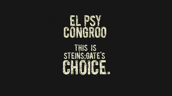 Simple Steins Gate Okabe Rintarou Text El Psy