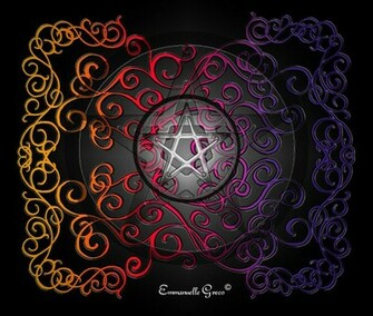 Wiccan Pentacle Background Background2 By Garnet