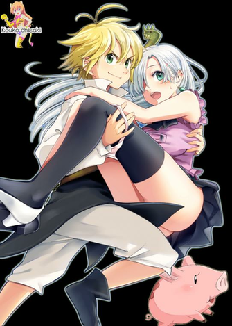Nanatsu No Taizai Meliodas Y Elizabeth Render By
