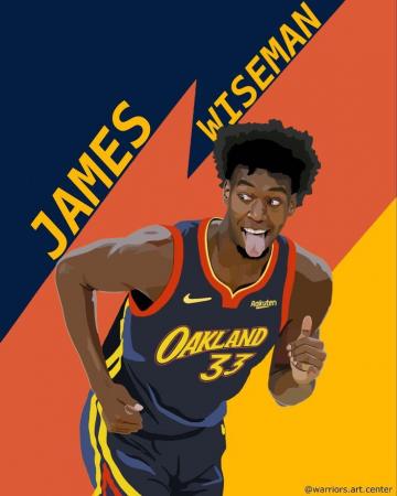 James Wiseman Art Warriors Wallpaper Golden State