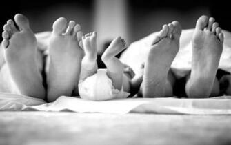 Young Family With Baby S Background Wallpaper