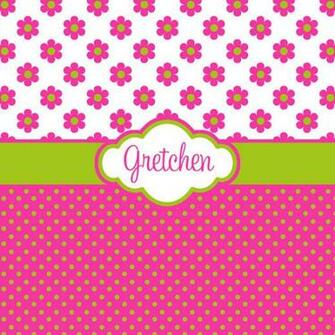 Pink And Lime Green Polka Dots Background Hot Flower
