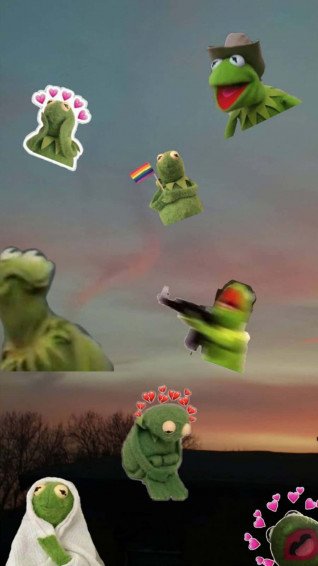 Kermit S Comical Expressions Wallpaper