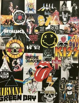 Rock And Roll Music In Songs Background