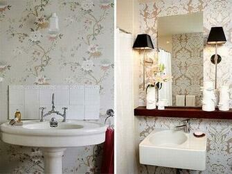 Add Elegance To A Bathroom With Wallpaper
