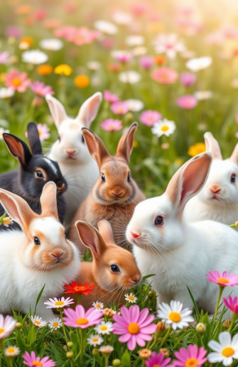 Cute Bunnies Wallpaper