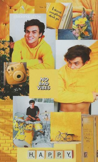 Ethan Dolan Wallpaper Yellow With Image Twins