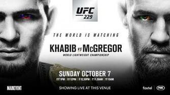 Ufc Khabib Vs Mcgregor The Cove Hotel