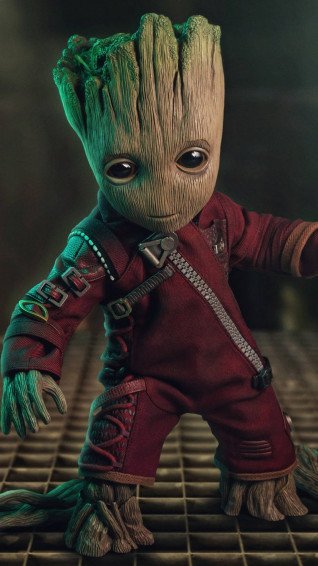 Baby Groot 4k Marvel iPhone Wallpaper