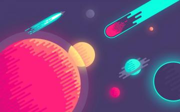 Simple 2d Space Wallpaper Id Wallpapervortex
