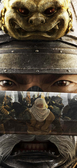 A Man In Helmet With Sword Wallpaper