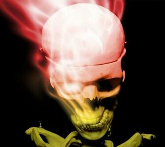 Photo Smoking Skull In The Album 3d Wallpaper By