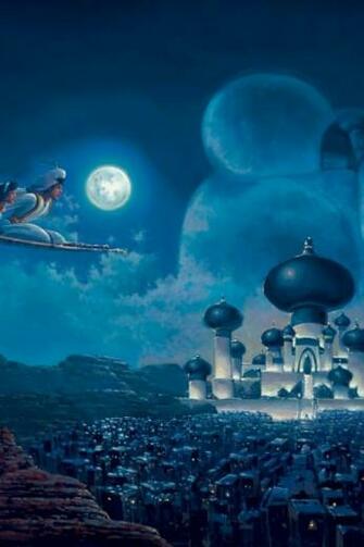 Flight Over Agrabah iPhone Wallpaper