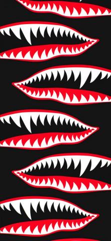 Fighter Plane Teeth Wallpaper Bape Shark Black
