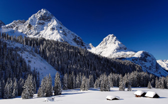 Snow Mountains Wallpaper