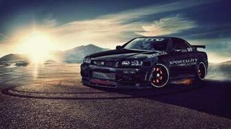 Wallpaper Nissan Skyline R34 Gt R