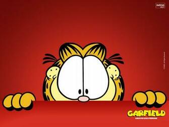 Wallpaper Garfield The Cat With A Red Background Child