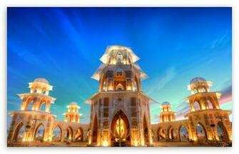 At Sunset Burning Man Nevada United States HD Desktop Wallpaper