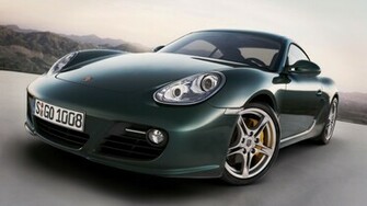 Porsche Cayman Black Car HD Wallpaper Full Desktop