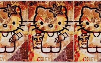 Obey Hello Kitty Wallpaper Myspace Background