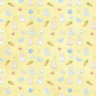 Cute Yellow Easter Background