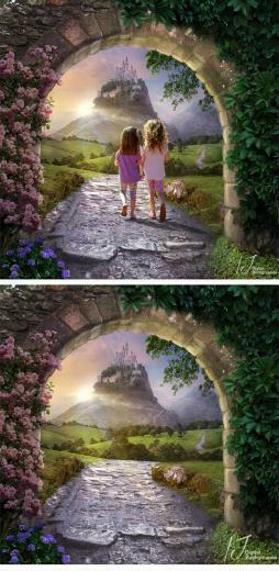 A Fairy Tale Background The File Being 300dpi Once Completed Can