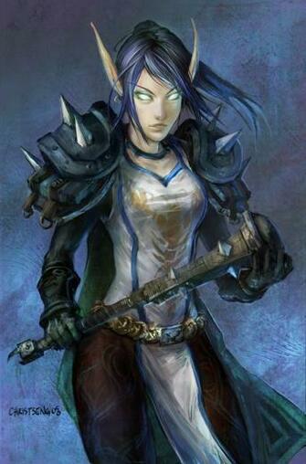 Wow Blood Elf Paladin By Lychi
