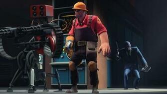 Engineer Tf2 Spy Sentry Team Fortress Wallpaper