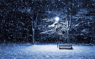 Winter Night Desktop Wallpaper