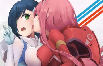 Wallpaper Girls Anime Art Darling In The Frankxx Image For