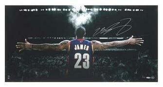 Ud Witness Chalk Cloud Signed Lebron James Photo Posters