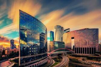 France City Tower The Of Paris Houses Clouds Vintage Sky