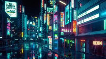 Cyberpunk City Buildings Art Wallpaper HD Image Picture