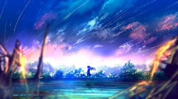 4k Wallpaper Anime Landscape HD Art Scenery