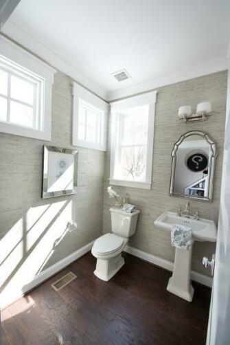 Powder Room Windows Wallpaper