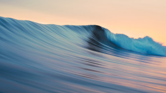 Wallpaper Osx 5k 4k 8k Rolling Waves Blue Sunset