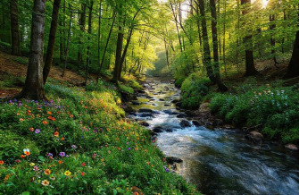 Dual Monitor Nature Wallpaper