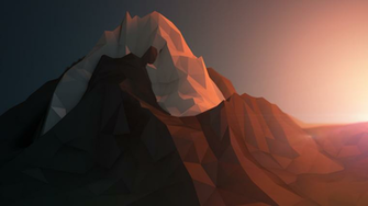 Low Poly Mountains Wallpaper Polygons Geometric