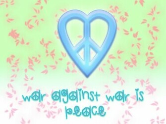 War Against Is Peace World Wallpaper