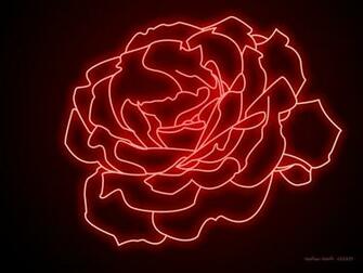 Neon Rose Desktop Pc And Mac Wallpaper