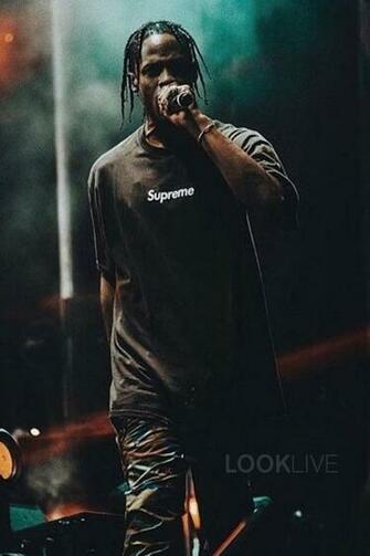 Travis Scott Performs On Stage Music Artists