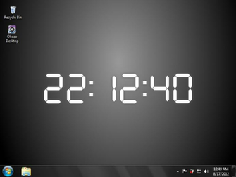 Clock Wallpaper Screenshot 3d Digital Windows