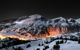 Snow Mountains Desktop Background Wallpaper