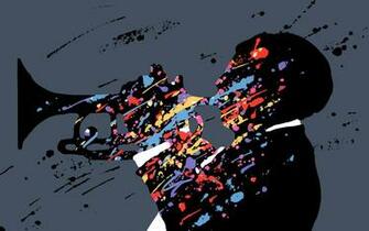 Multicolor Jazz Singer Artwork Wallpaper