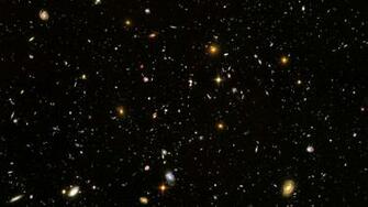 Hubble Deep Field Image Outer Space Wallpaper Hq