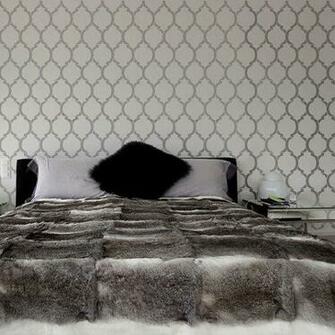 Wall Stencil Moroccan Dream Reusable Stencils Instead Of Wallpaper