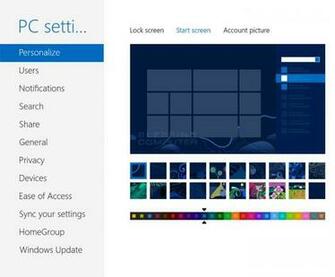 To Disable The Ability Change Windows Start Screen Background