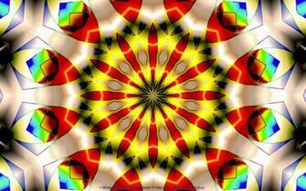 Wallpaper Psychedelic Kaleidoscope Space Clock Fs