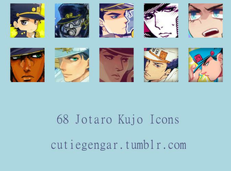 Jotaro Kujo Jojo S Bizarre Adventure Icons By Typhlosion4ever On